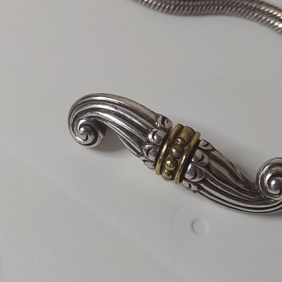 Very Awesome Decorative Two Tone Metal Belt 39 Inches Long - Picture 8 of 13